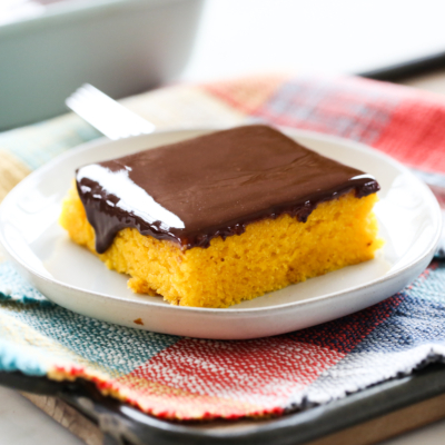 brazilian carrot cake on plate