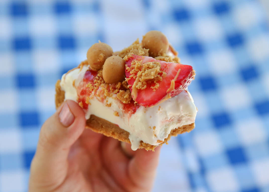 Peanut Butter Strawberry Cookie Pizza