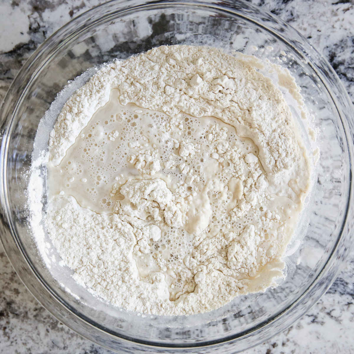 dry ingredients for pizza dough