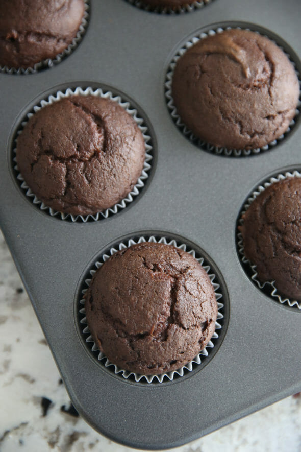 Chocolate Pumpkin Muffins from Our Best Bites