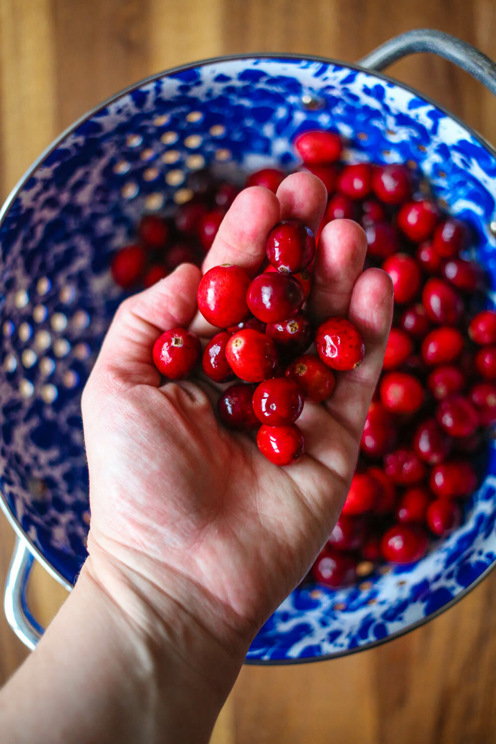 Sorting cranberries