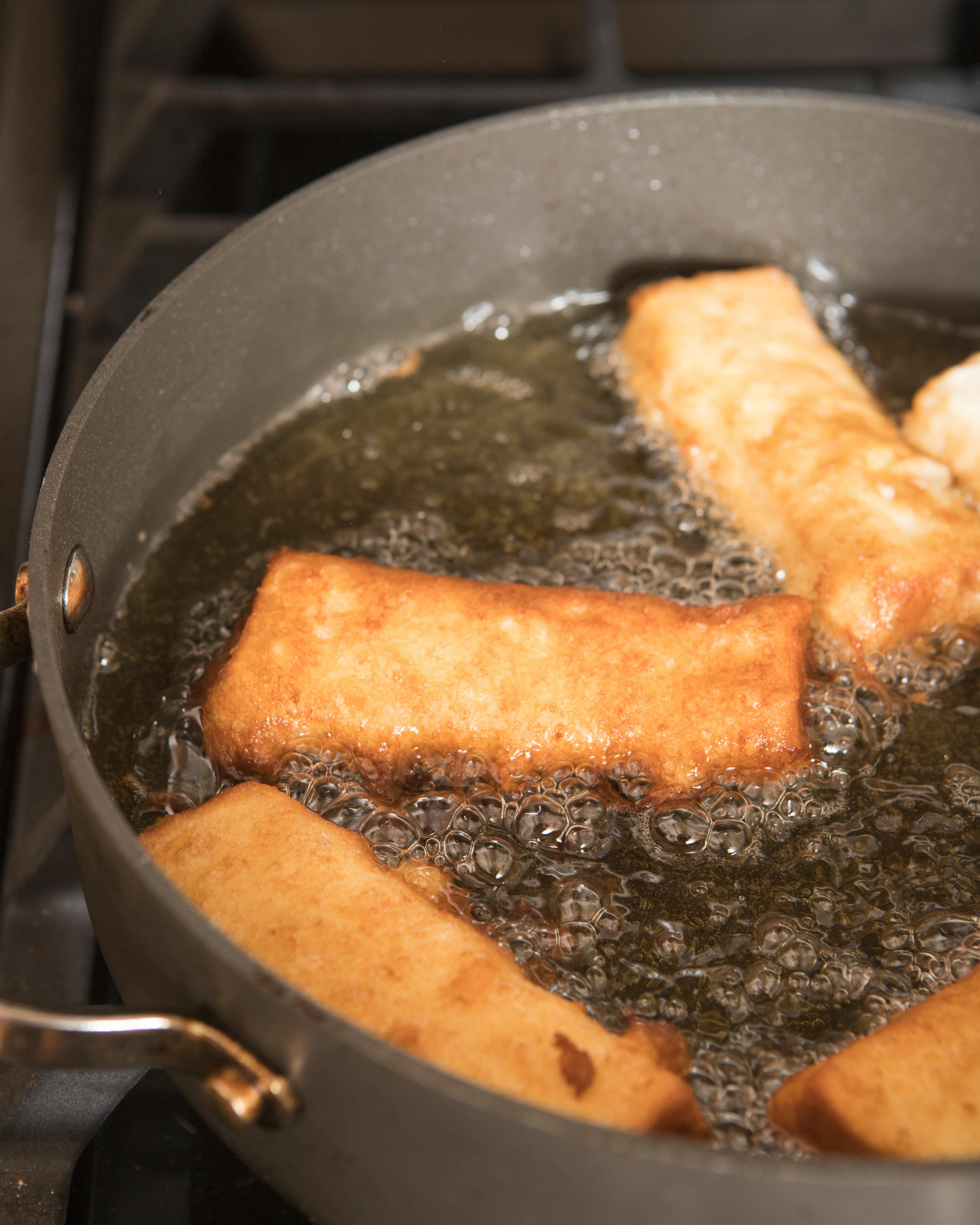 frying french toast strips 2