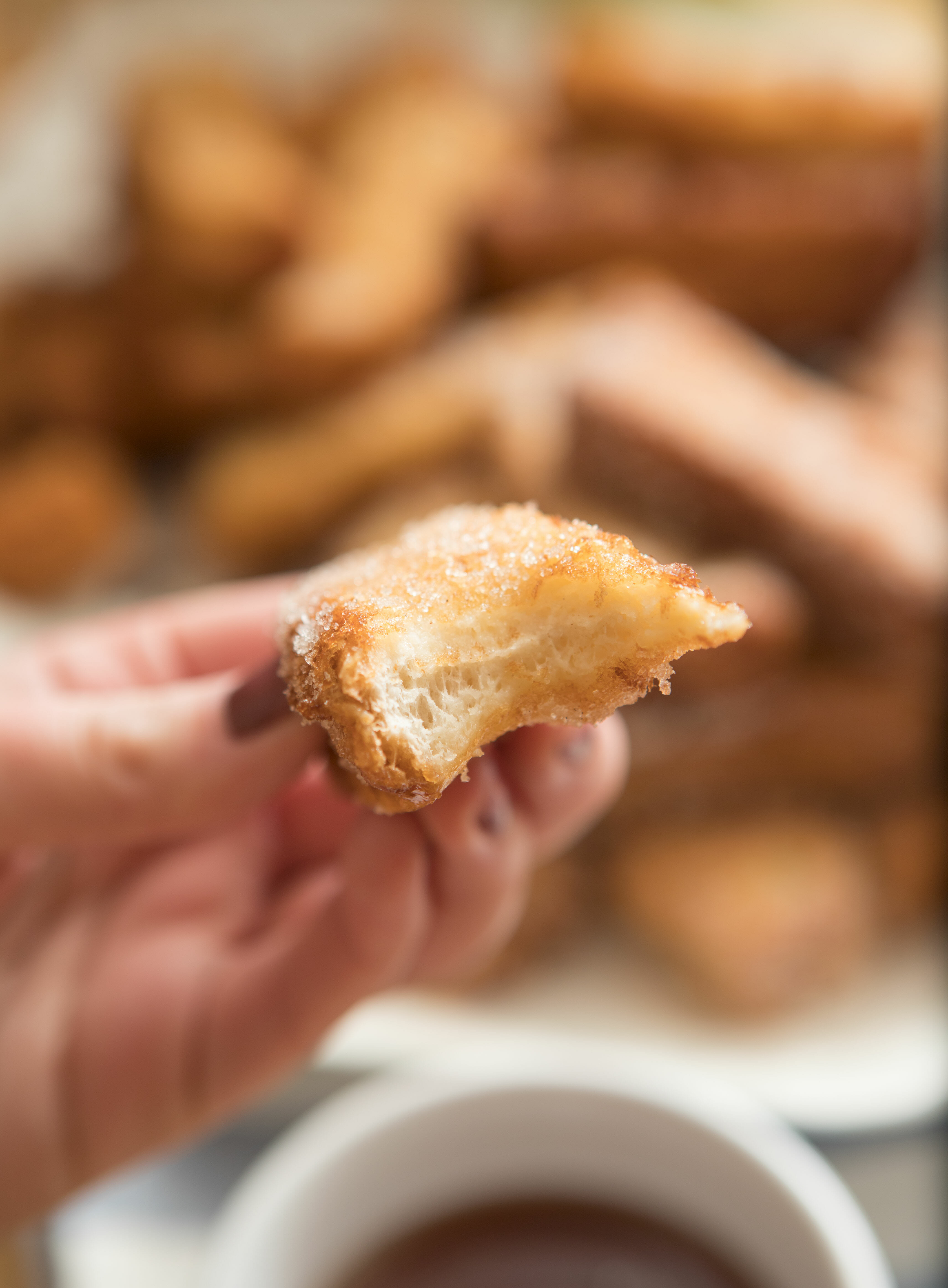 bite of french toast stick