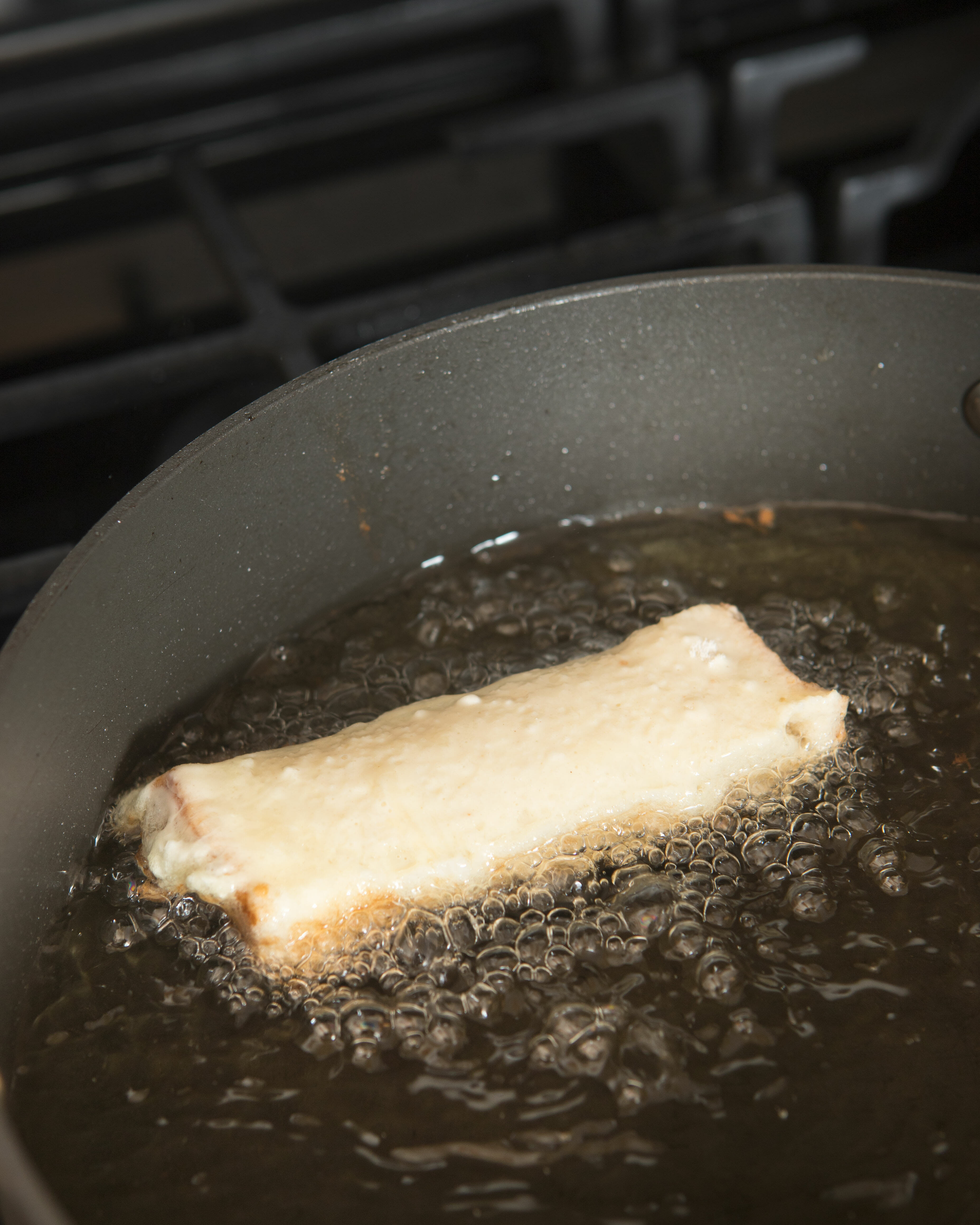 deep frying french toast stick