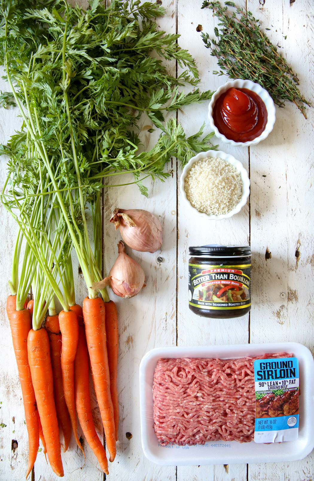 sheet pan mini meatloaf ingredients