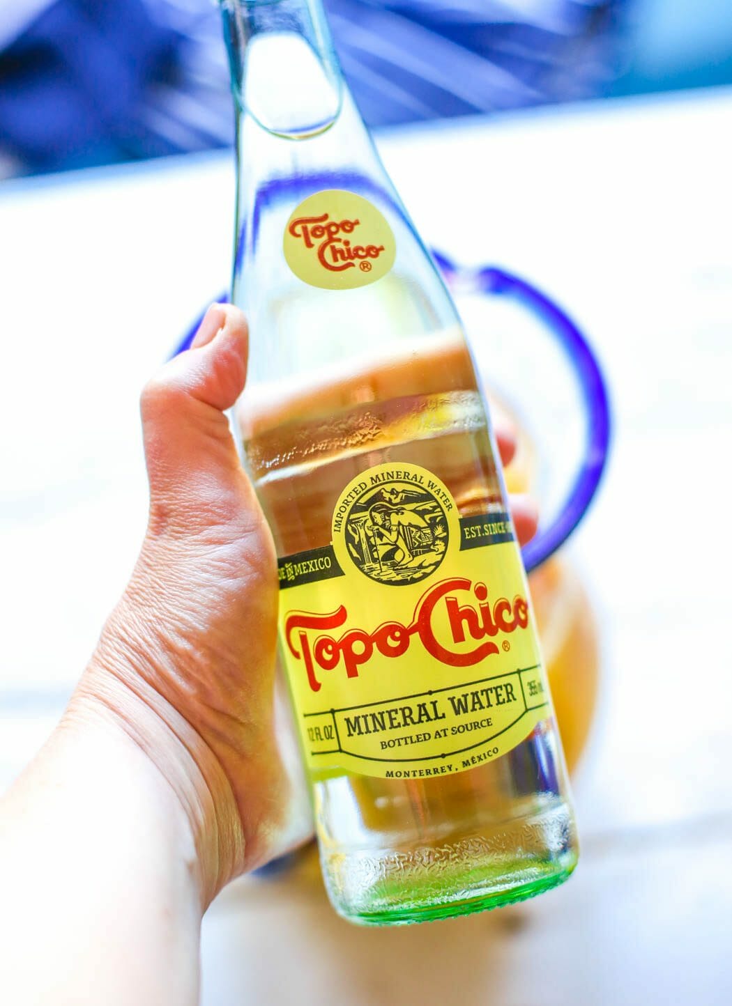 Bottle of Topo Chico