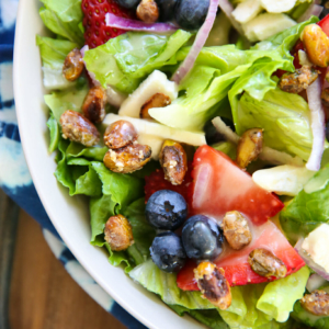Honey Lemon Vinaigrette with Berry Green Salad