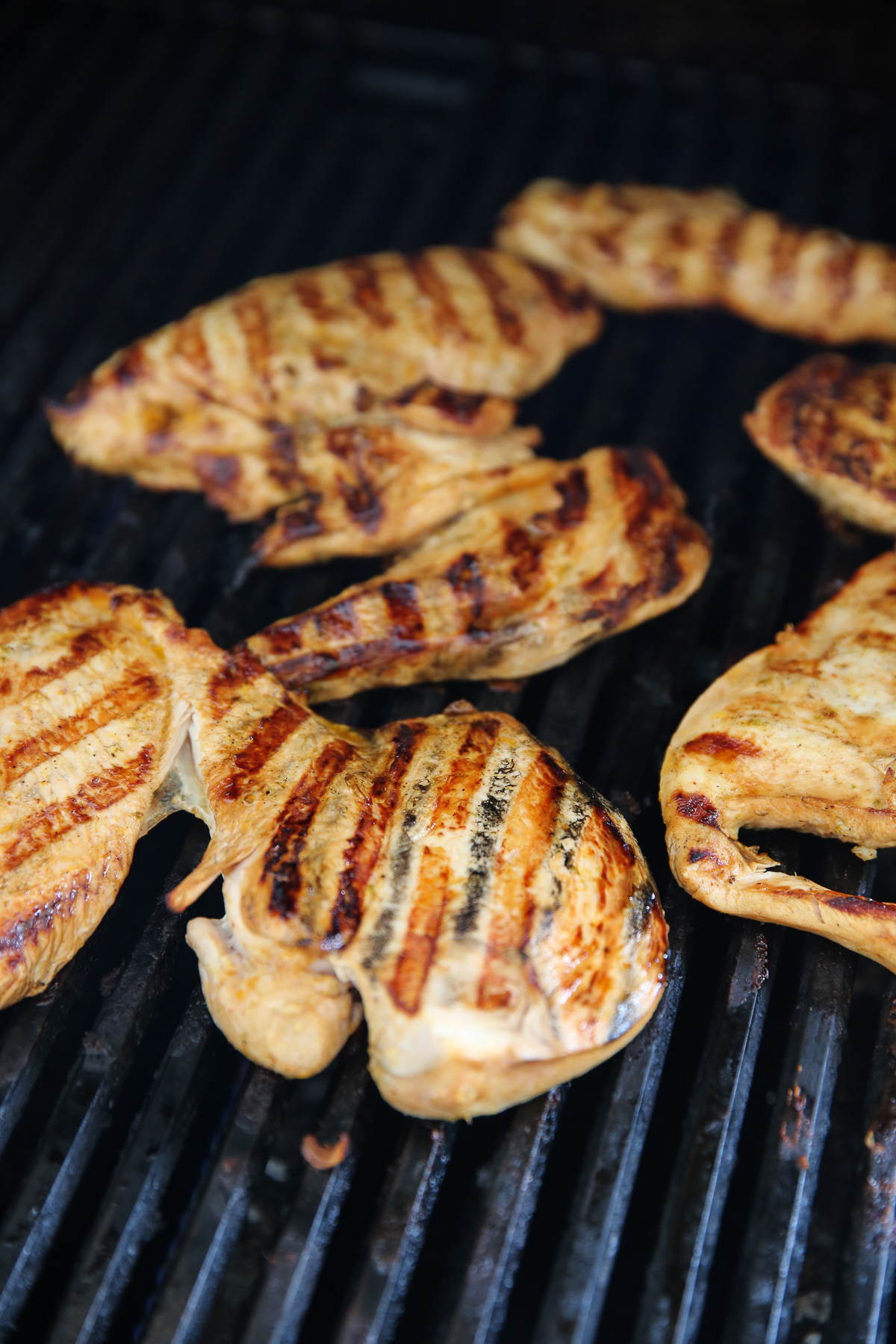 chicken grilling on the bbq