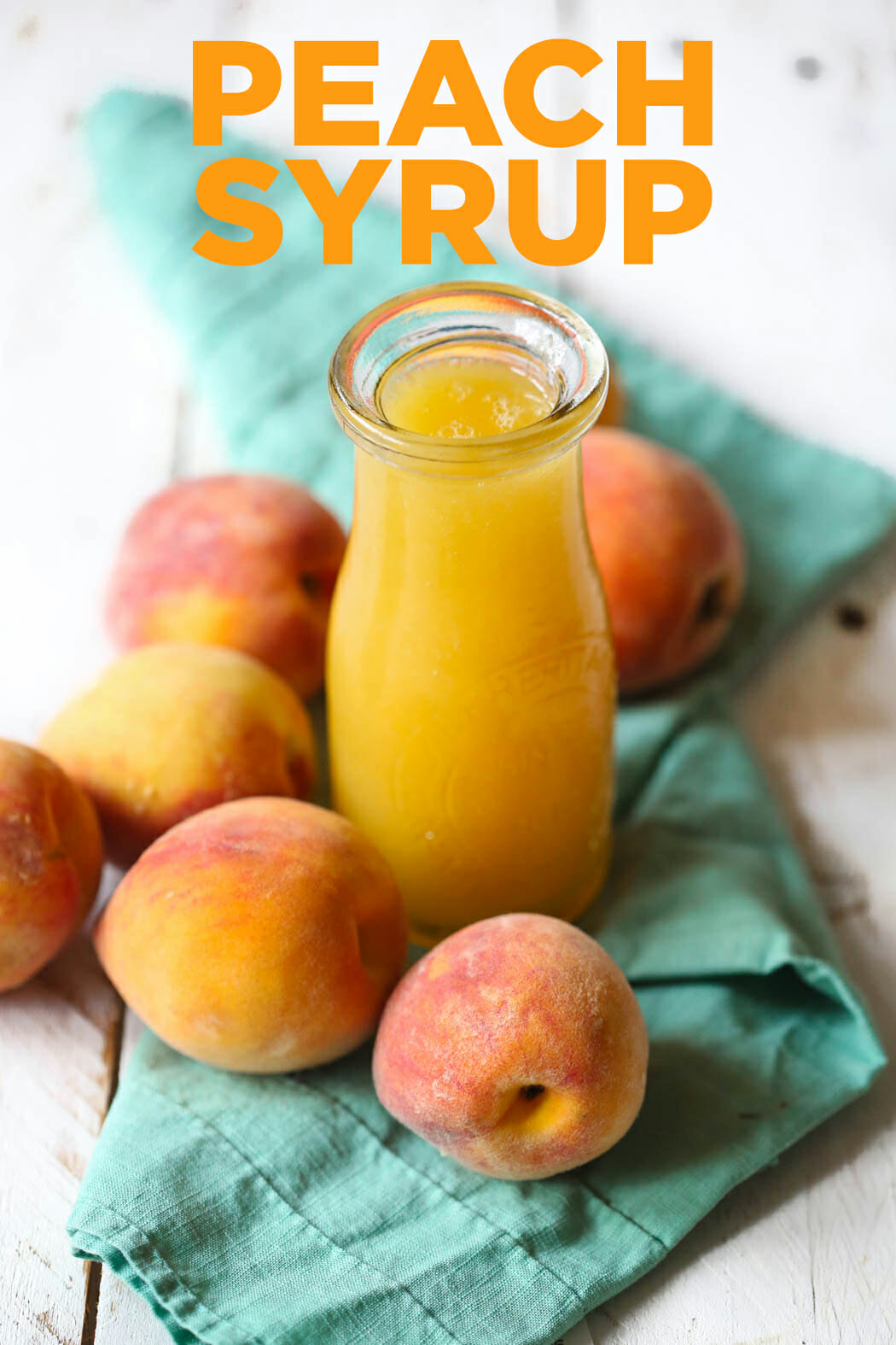 easy peach syrup from our best bites