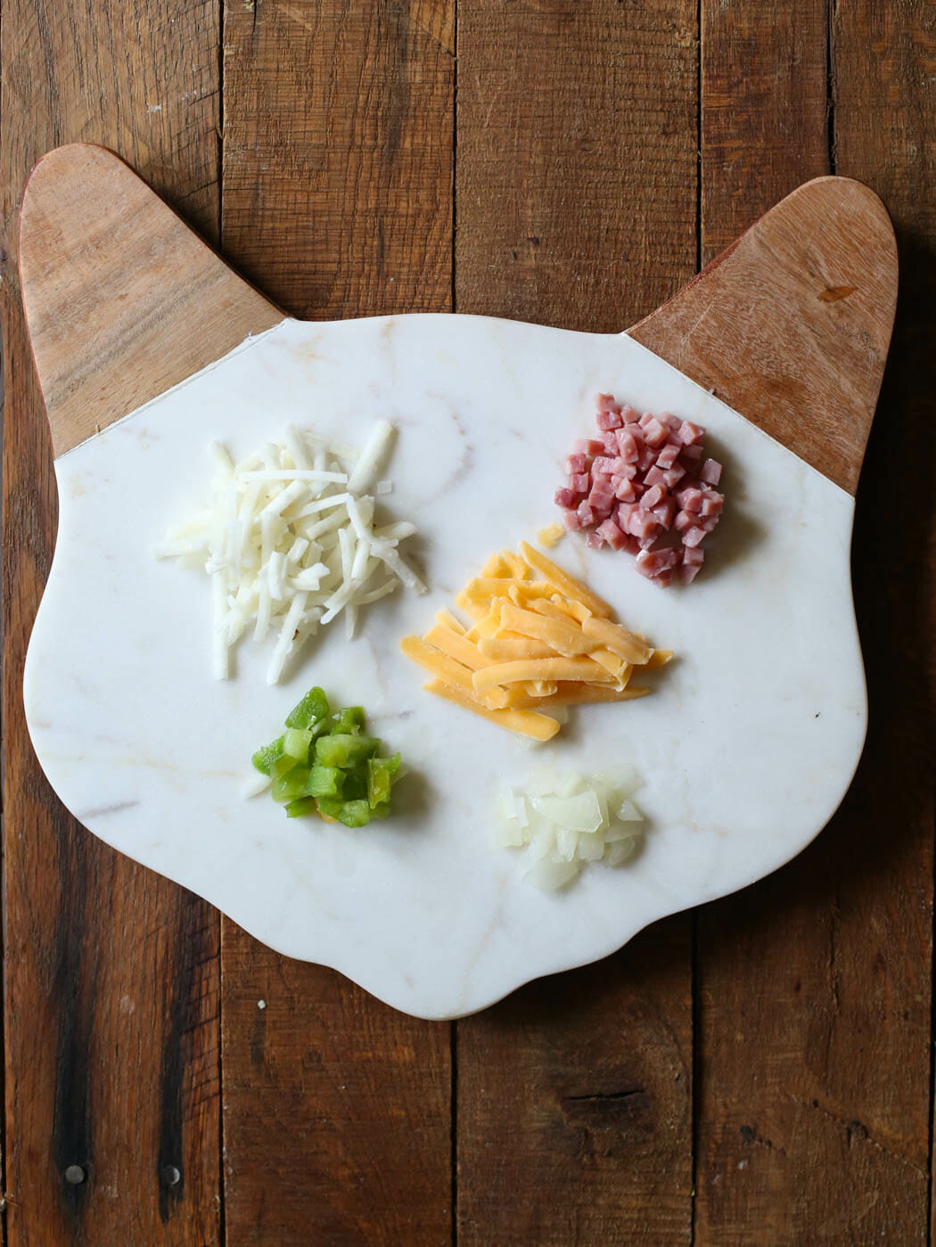 quick and easy egg scramble meal prep bowl ingredients