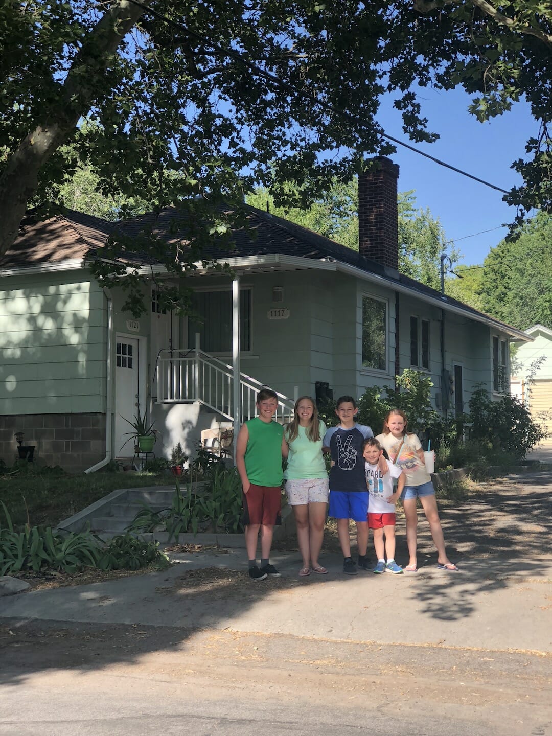 cousins at house in sugarhouse