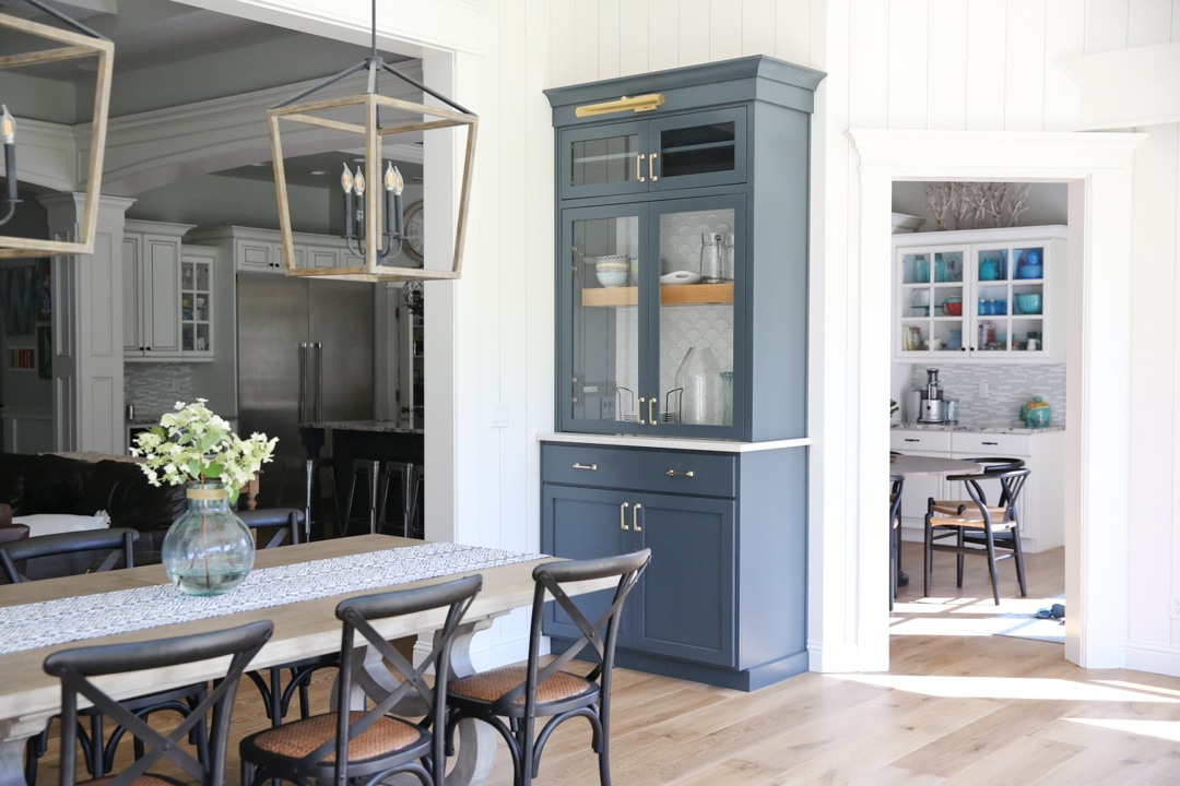 built in dining room hutch
