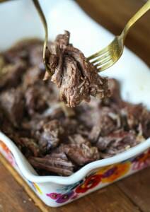 Serving the Pressure Cooker Pot Roast from Our Best Bites