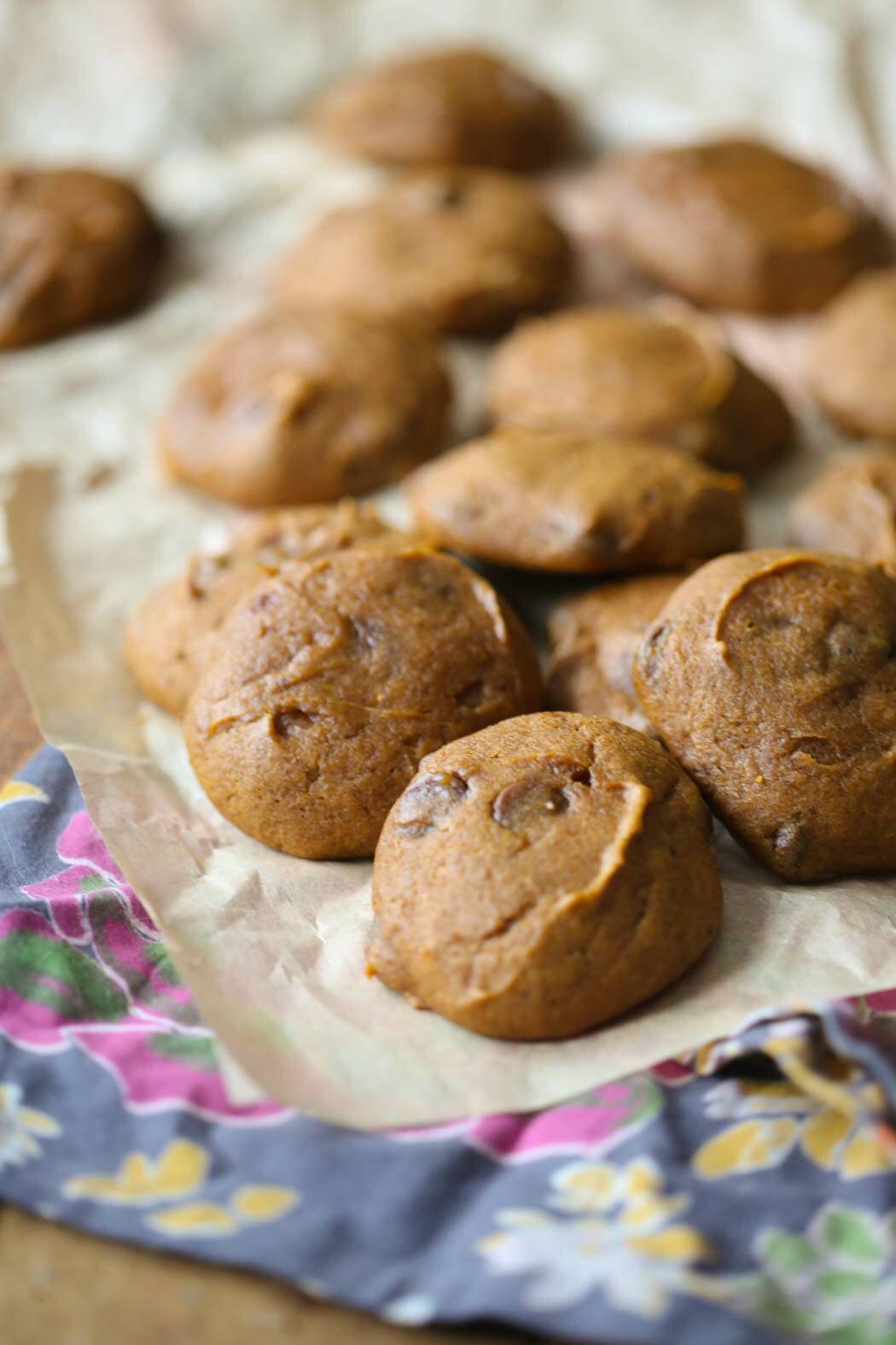 Pumpkin Chocolate chip cookies from Our Best Bites