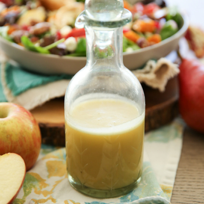 Honey Cider Vinaigrette in a bottle
