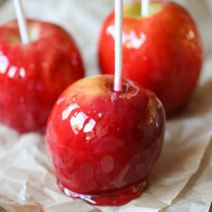 cinnamon candy apples from Our Best Bites