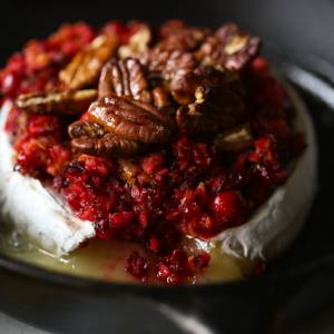 Honey Cranberry Orange Baked Brie from Our Best Bites