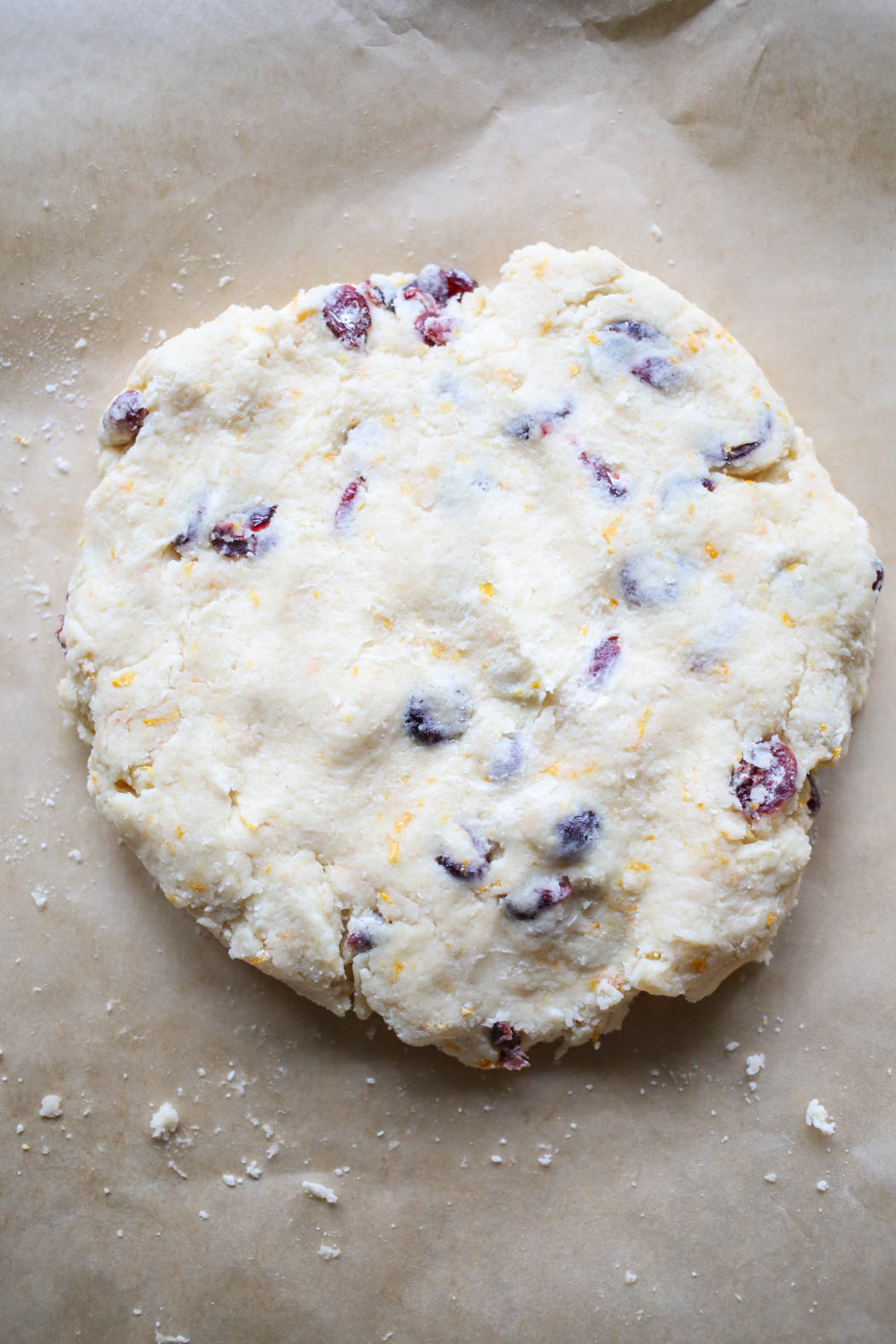 dough for Orange Cranberry Scones from Our Best Bites