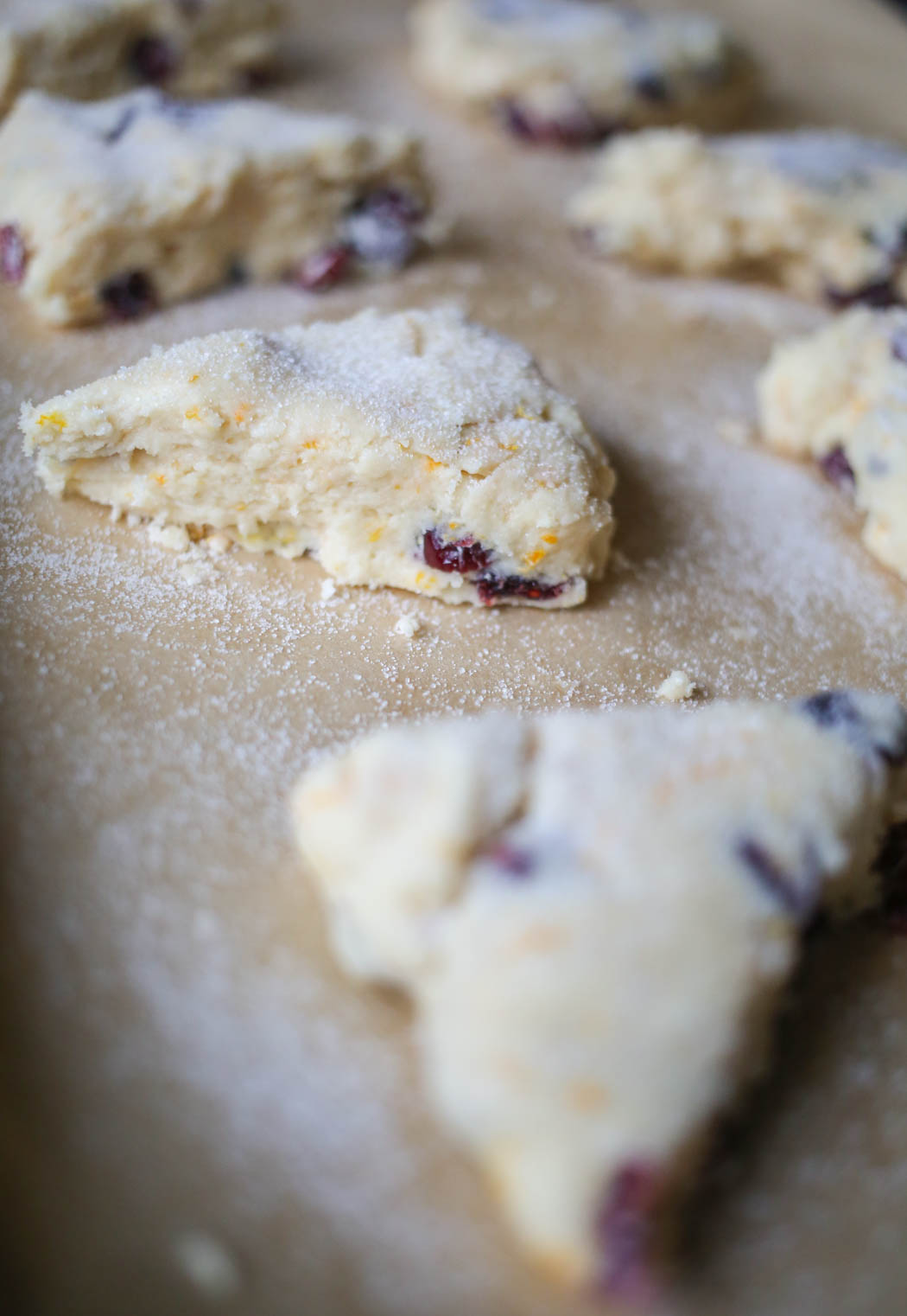 sugared Orange Cranberry Scones from Our Best Bites