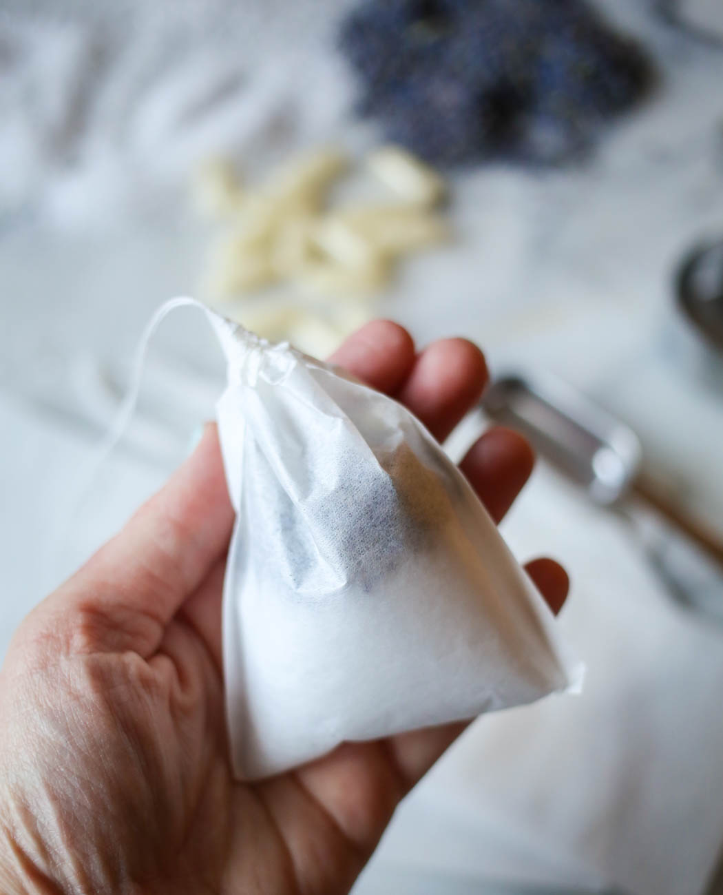 lavender bath soak tea bag