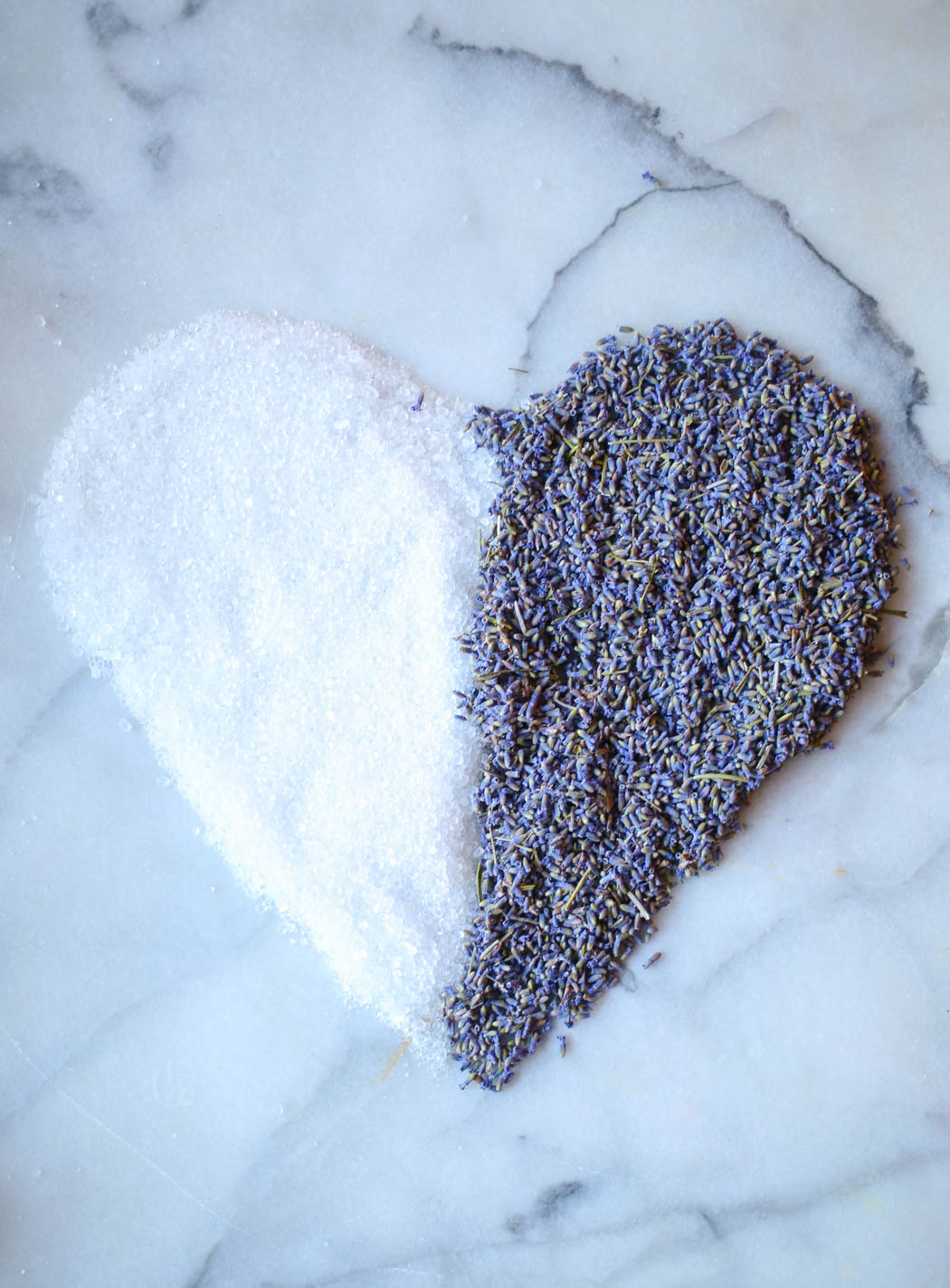 epsom salt and lavender flowers