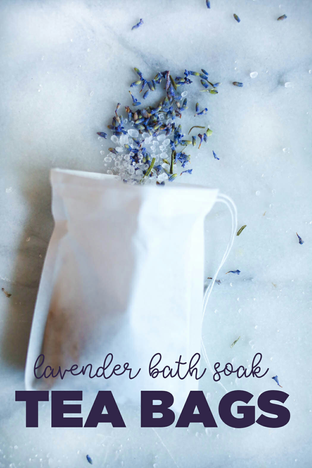 lavender bath soak tea bag