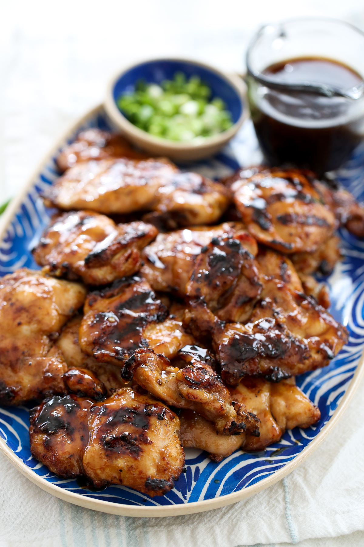 platter of teriyaki chicken