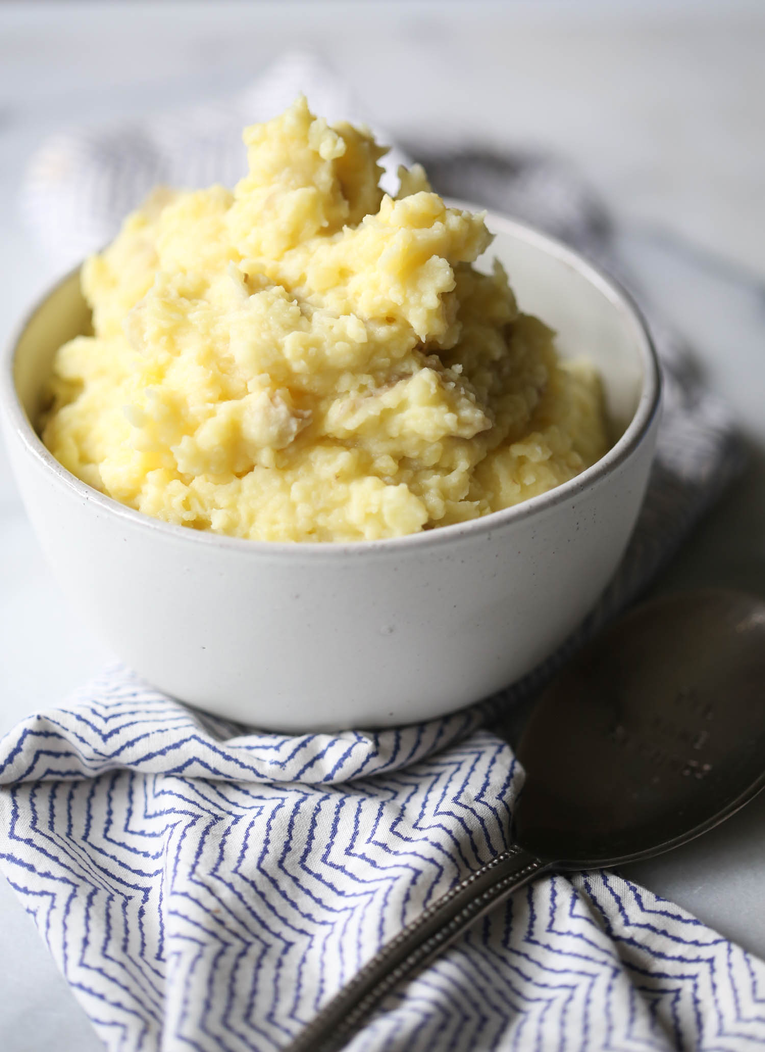 creamy stovetop smashed potatoes
