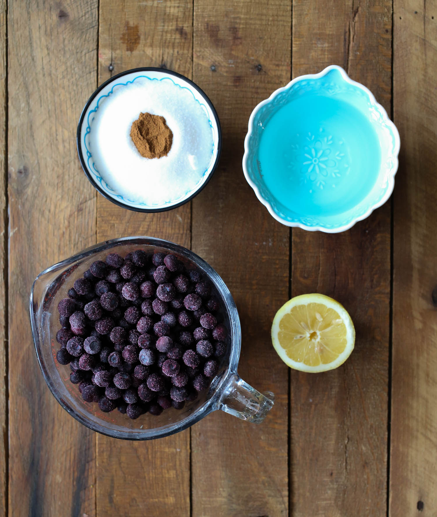 ingredients for Blueberry Grunt from Our Best Bites