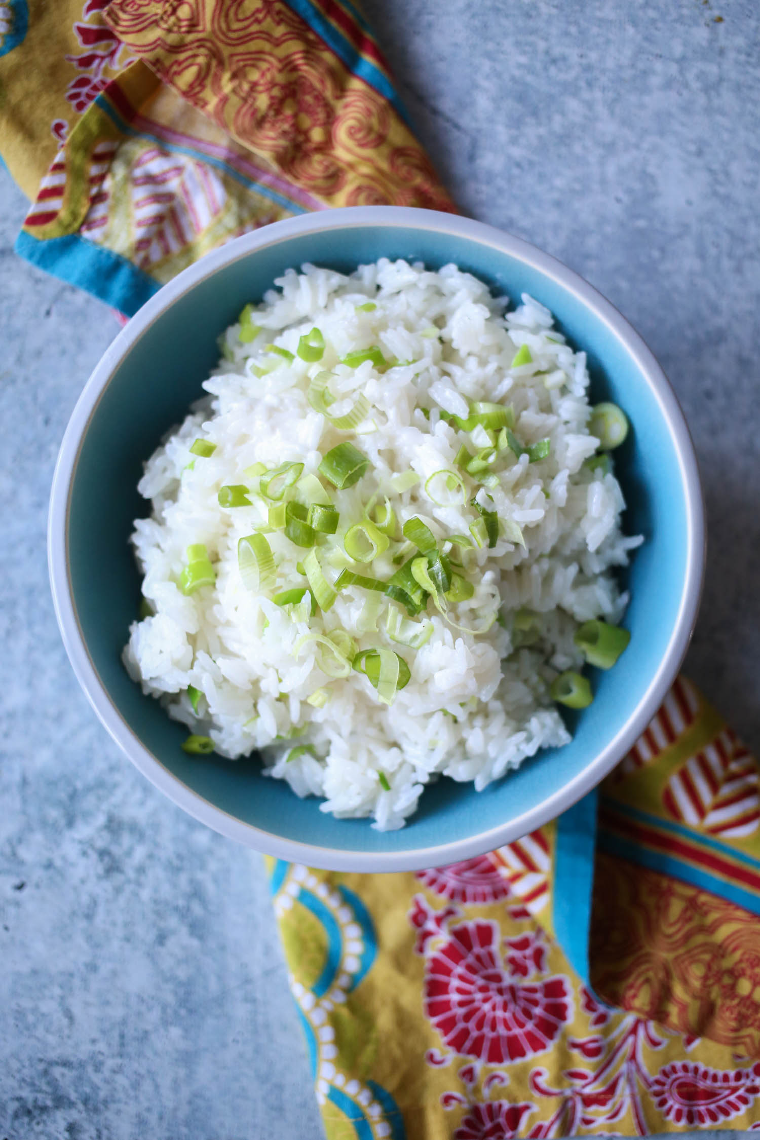 sweet and savory coconut rice from our best bites