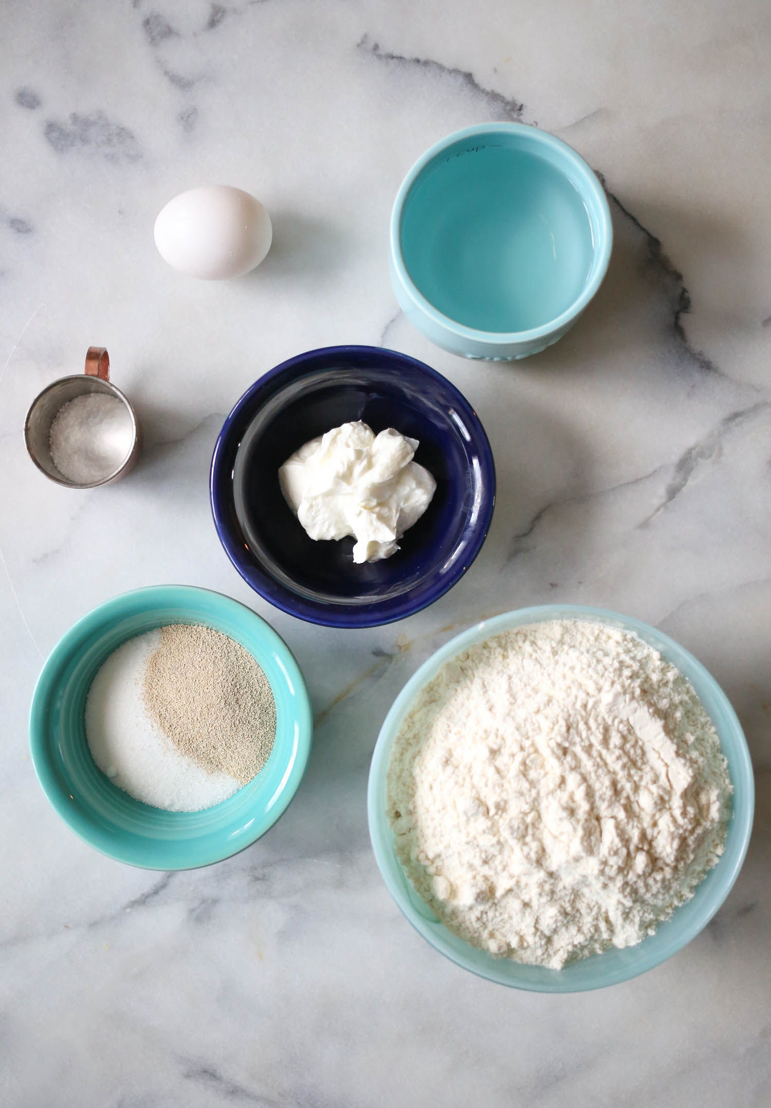 Perfect homemade naan ingredients
