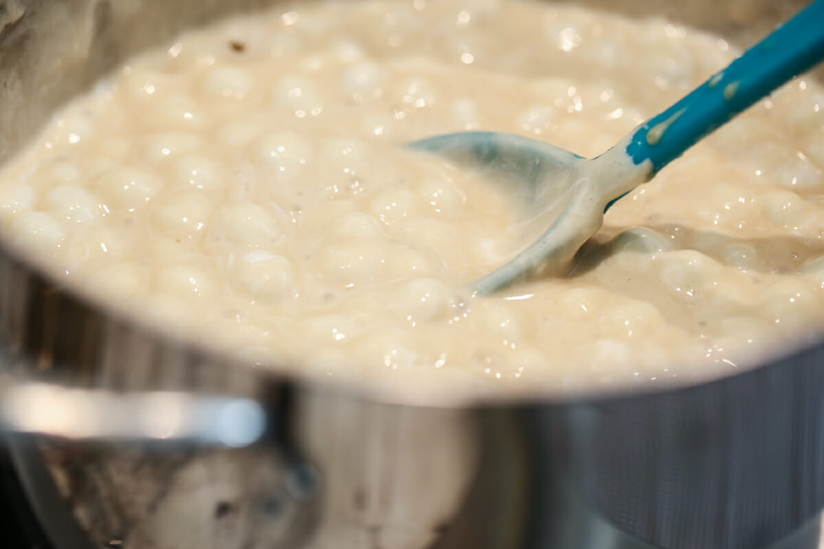 melted caramel and marshmallow