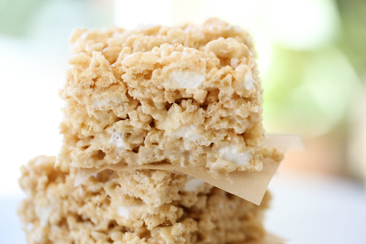 Salted Caramel Rice Krispie Treats