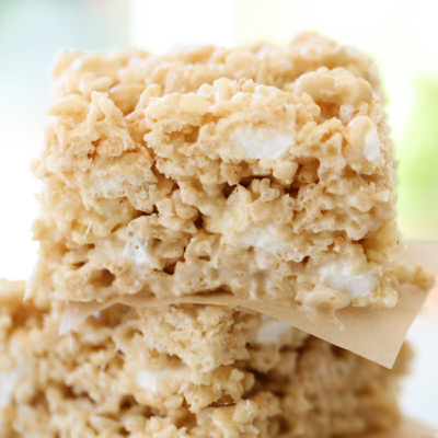 Salted Caramel Rice Krispie Treats