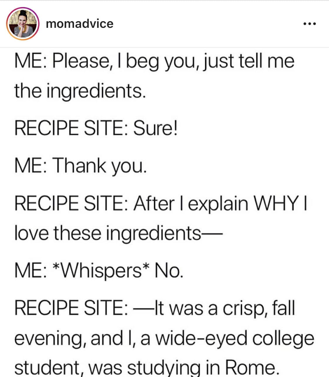 food bloggers stop talking