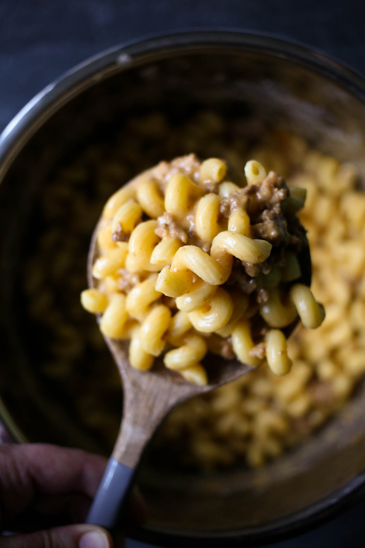 instant pot cheeseburger macaroni from our best bites