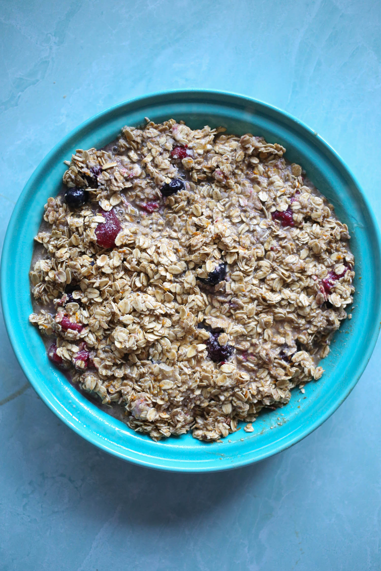 mixed berry baked oatmeal from our best bites
