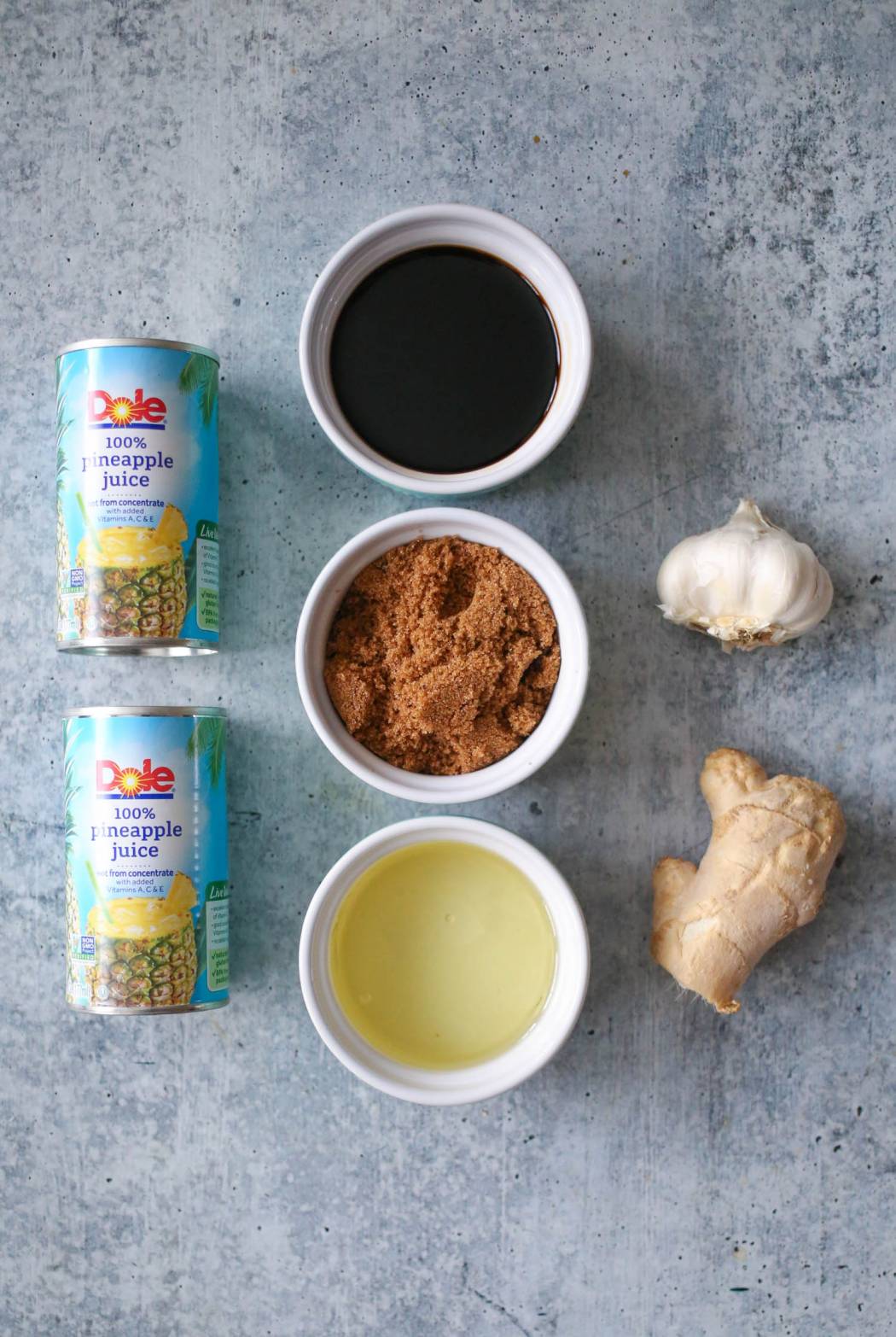 ingredients for flank steak marinade