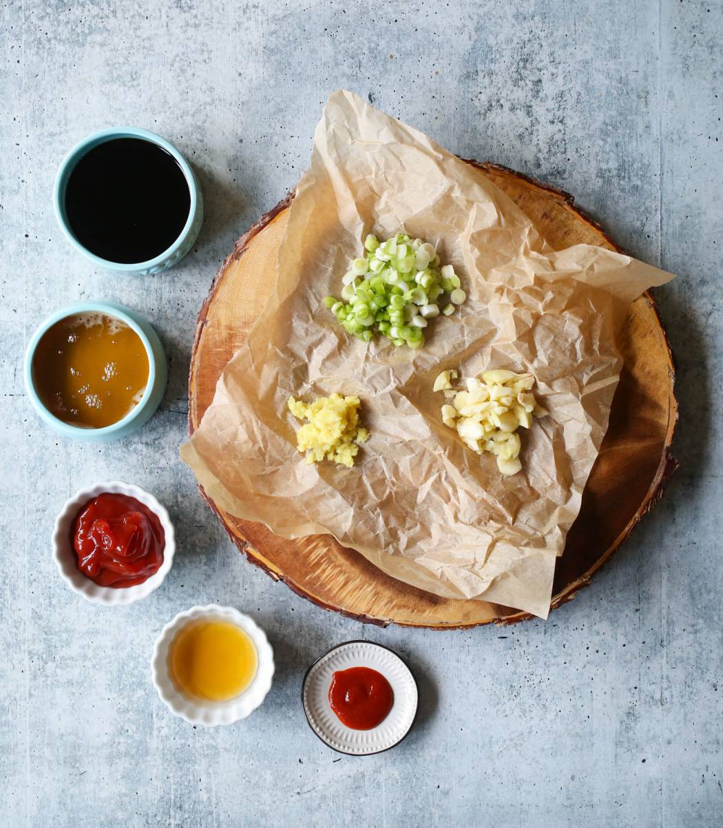 ingredients for Slow Cooker Honey Garlic Chicken