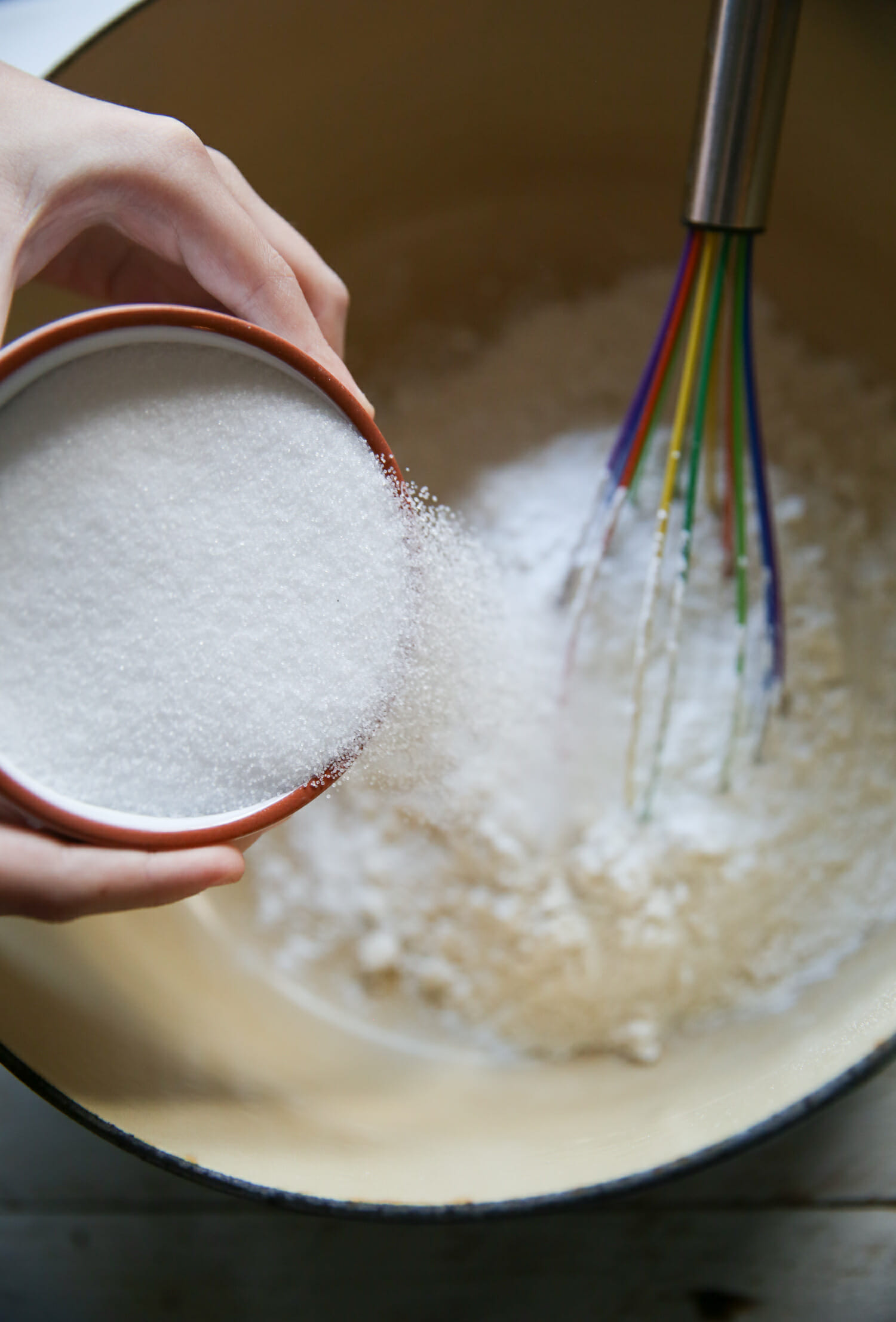 adding salt to the world's best homemade playdoh