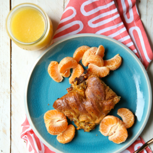 sausage egg and cheese croissant breakfast casserole