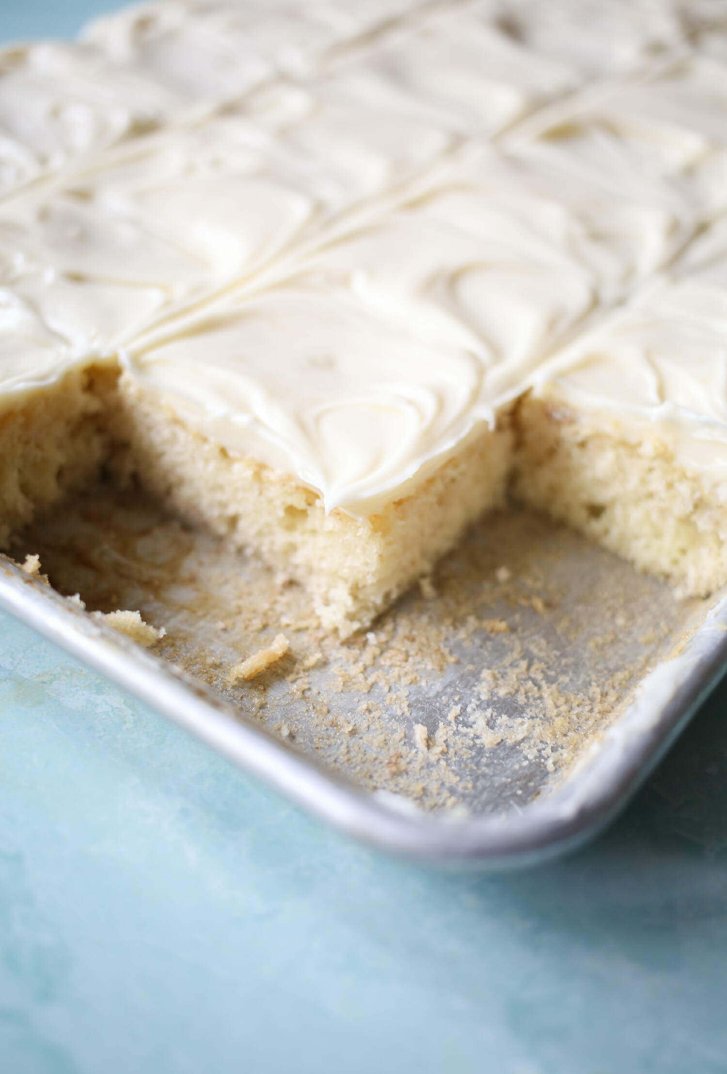 banana bars with cream cheese icing from our best bites