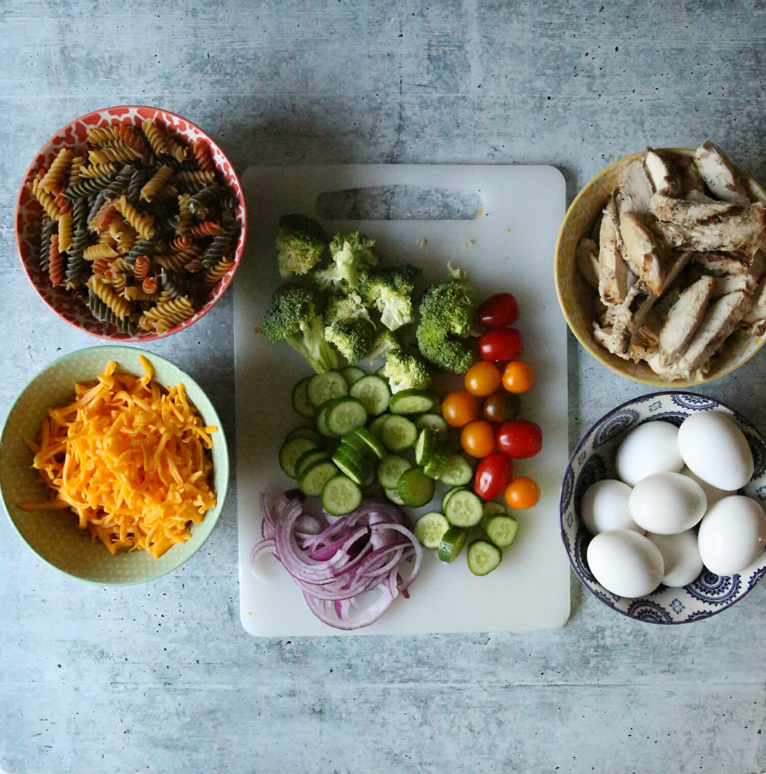 grilled chicken salad jar ingredients
