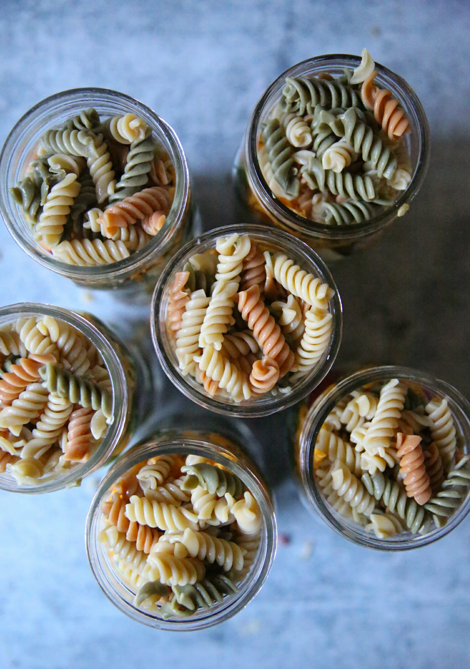 sensation salad jars with pasta