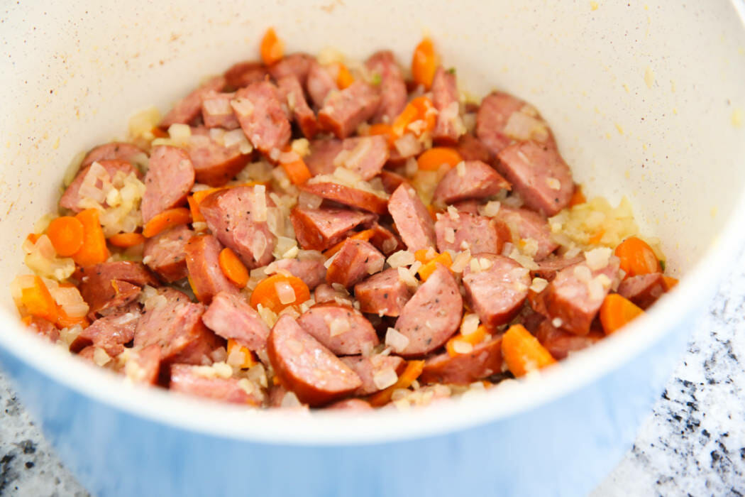 sautéing vegetables