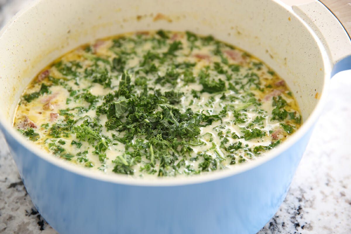 kale in sausage soup