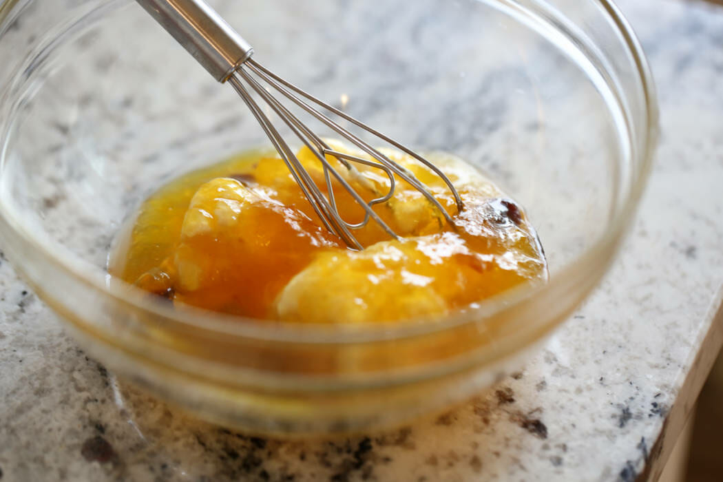 dressing ingredients in bowl