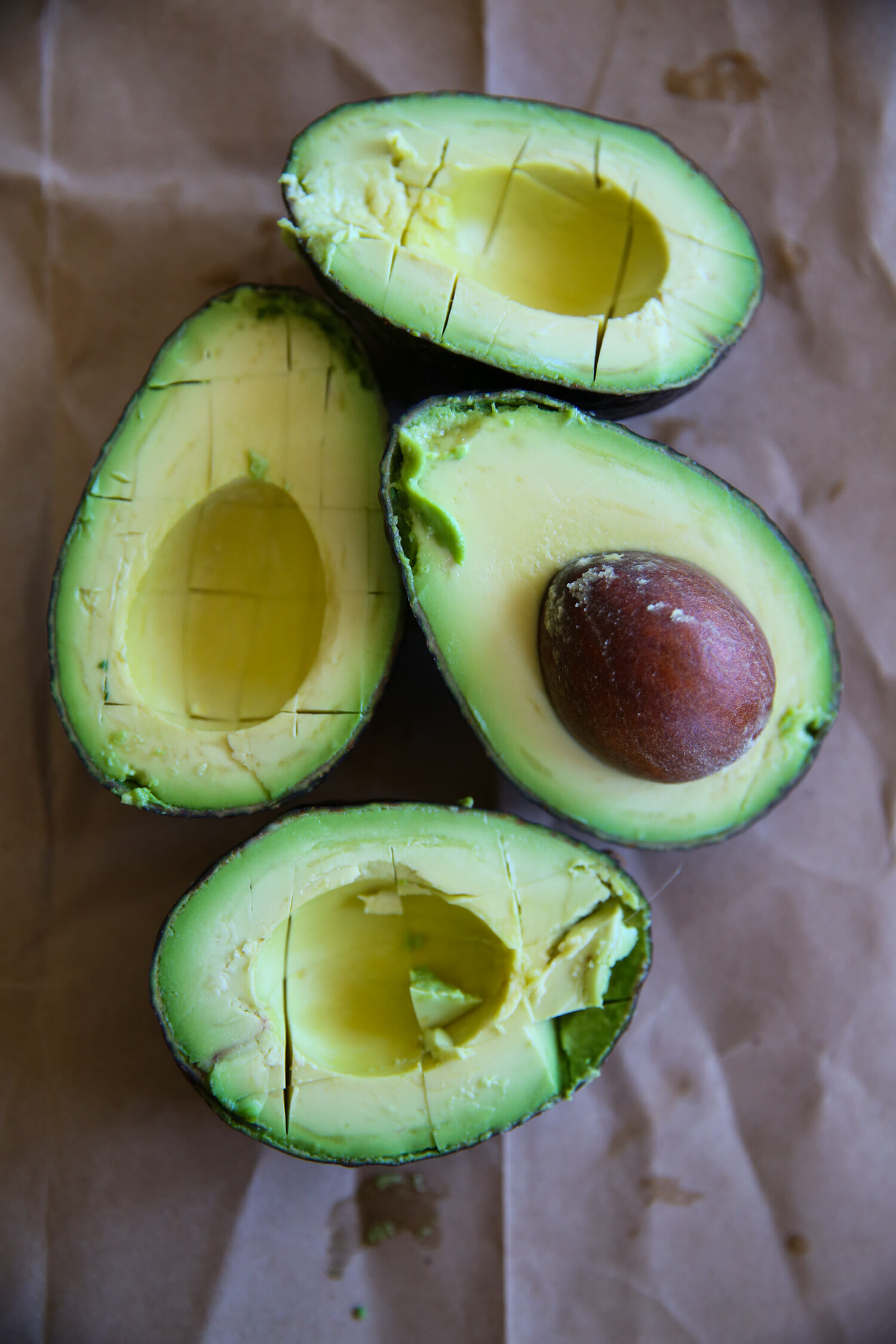 cubed avocado for avocado salsa verde from our best bites