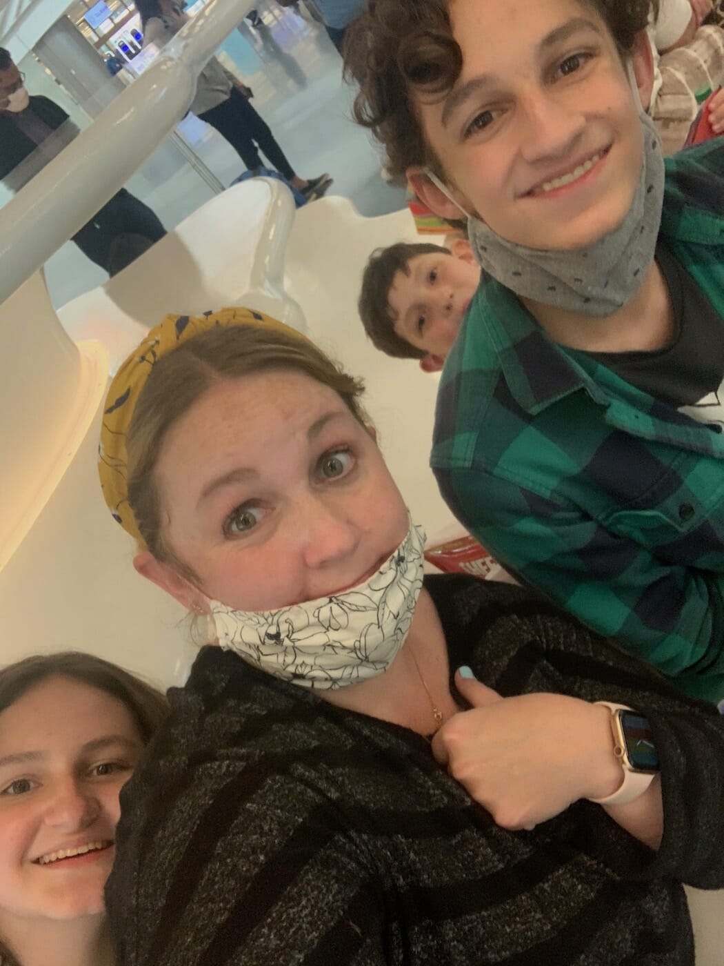 family at slc airport