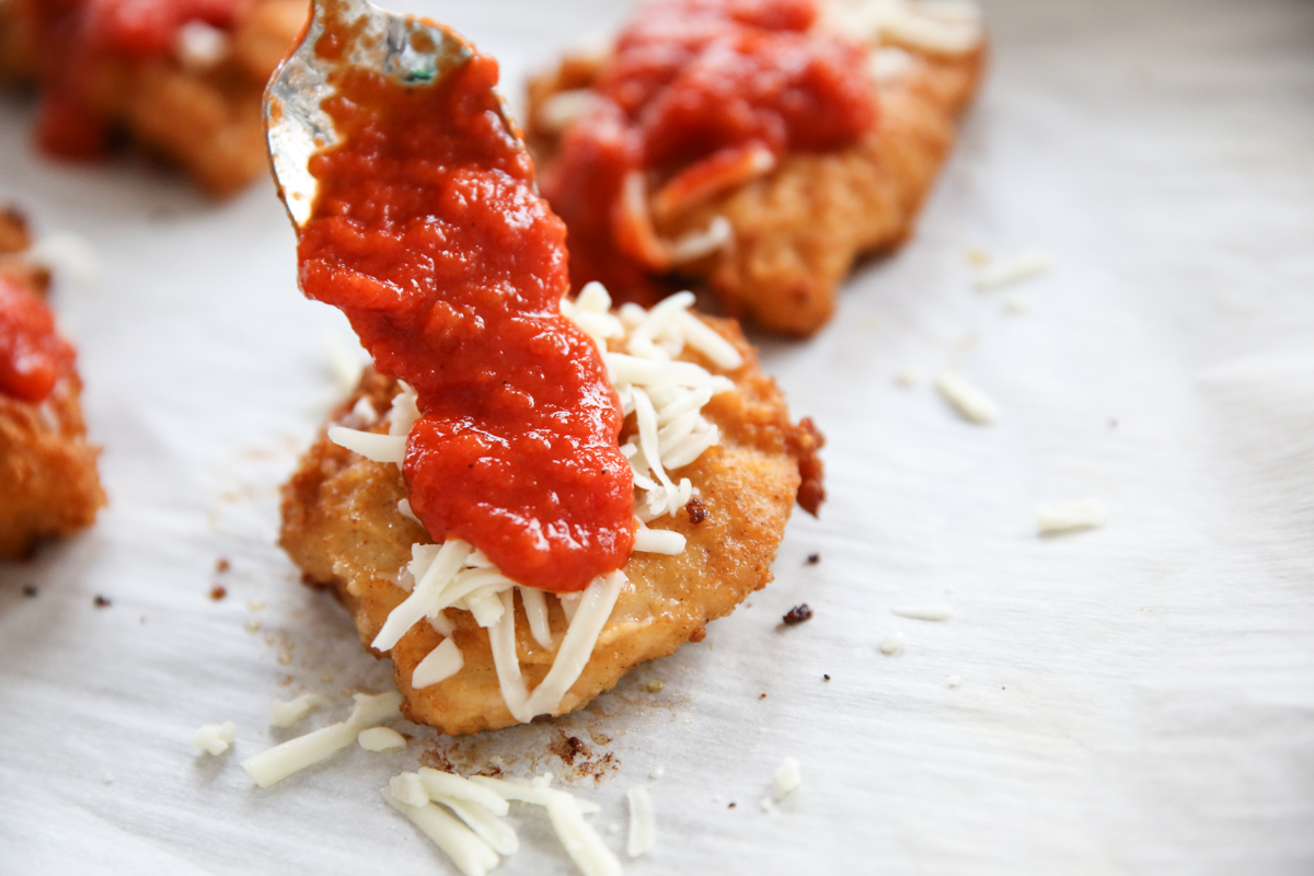 marinara on chicken parm